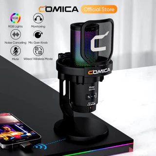 COMICA EJoy Uni Pro ไมโครโฟนไร้สาย USB การ์ดเสียงในตัว RGB คอนเดนเซอร์ ตัดเสียงรบกวน เกมมิ่ง สตรีม พอดแคสต์ บันทึกเสียง คอมพิวเตอร์ สมาร์ทโฟน