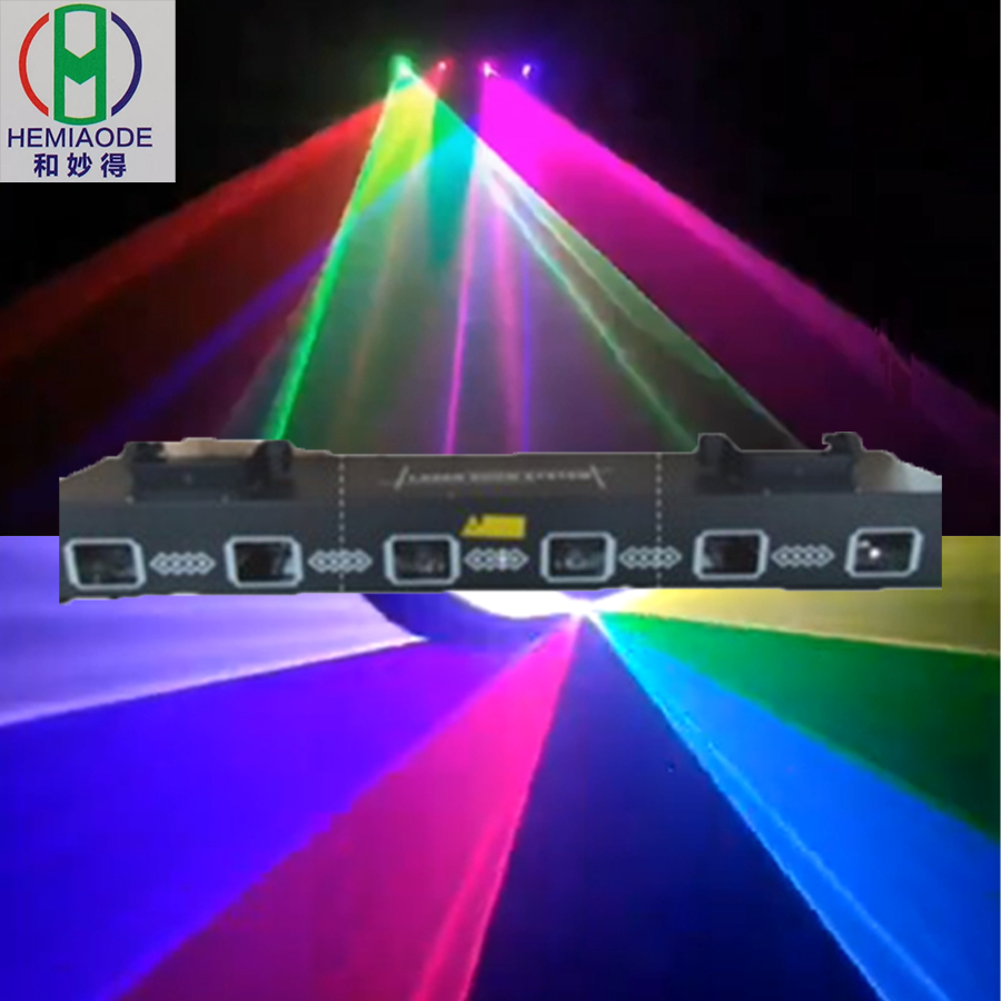 6 หลุม Super Laser Disco Party Projector Projector Projection Laser Light DJ Laser Super Laser Light