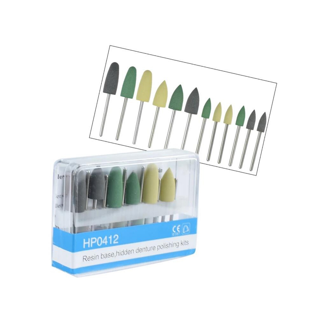 ทันตกรรมเรซิ่นฐานซ่อน Hp0412 วงกลม/กรวยขัดชุดสําหรับความเร็วต่ํา Handpiece ฟันไวท์เทนนิ่งเครื่องมือทันตแพทย์ - รูปที่ 2