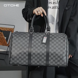 OTOHE กระเป๋าเดินทางกระเป๋าเดินทาง PU หนังฟิตเนสกระเป๋ากีฬากลางแจ้งแฟชั่นแบบพกพา