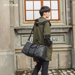 OTOHE กระเป๋าเดินทางกระเป๋าเดินทาง PU หนังฟิตเนสกระเป๋ากีฬากลางแจ้งแฟชั่นแบบพกพา