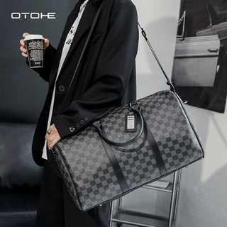 OTOHE กระเป๋าเดินทางกระเป๋าเดินทาง PU หนังฟิตเนสกระเป๋ากีฬากลางแจ้งแฟชั่นแบบพกพา