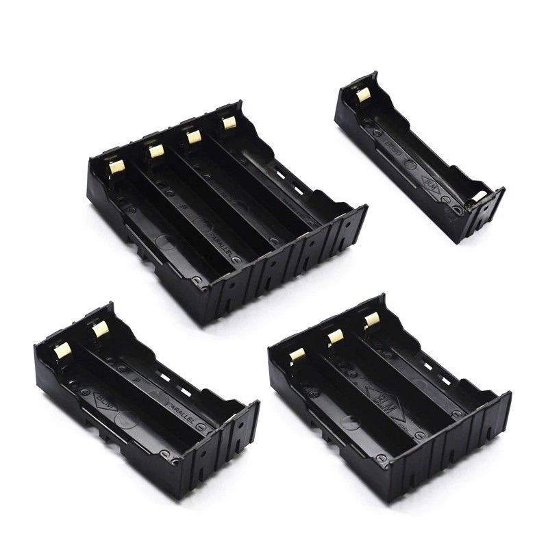 18650 เซลล์แบตเตอรี่ผู้ถือกล่องเก็บ 1x2x3x4x18650 DIY เปิดลวด Pins Drop Shipping
