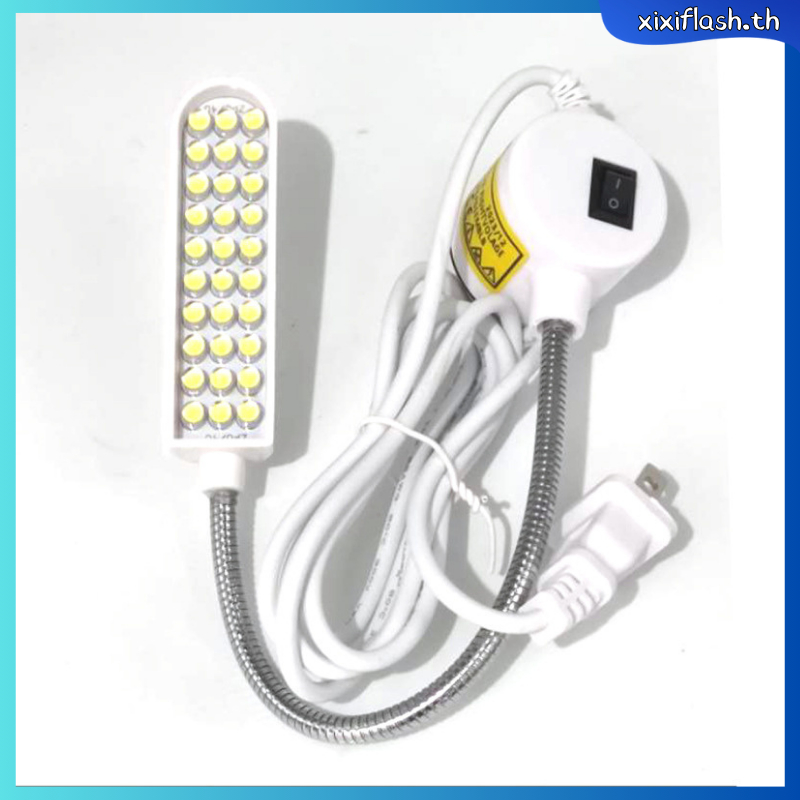 โคมไฟเครื่องเย็บผ้า LED 30 360ยืดหยุ่นปรับได้โคมไฟทำงานแบบคอห่านโคมไฟสำหรับงานอุตสาหกรรมพร้อม alas magnetik สำหรับโต๊ะทำงาน