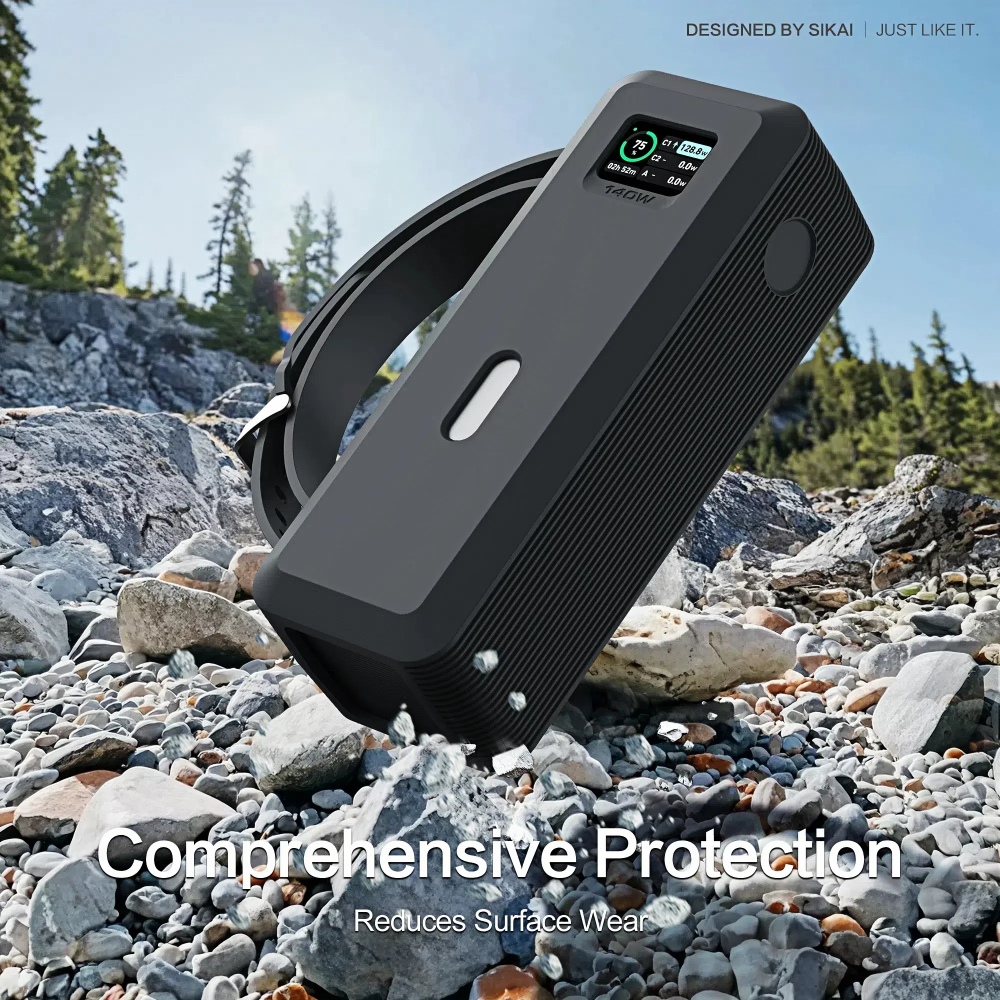 สําหรับ Anker 737 Power Bank เคสซิลิโคนสําหรับ Anker 140W 24000mAh Power Core TF/SIM card PIN กระเป๋าเก็บกระเป๋าเดินทางฝาครอบป้องกัน - รูปที่ 4