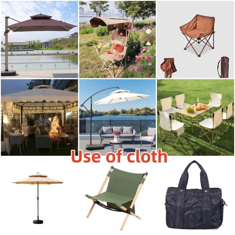 600D Oxford ผ้า PU เคลือบผ้ากันน้ํา Parasol เต็นท์กระเป๋าเป้สะพายหลังเก้าอี้พับผ้า 100 x 150 ซม. ราคา ถูกที่สุด ดีลบีเคเค แกลเลอรีภาพที่ 4