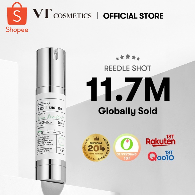 [VT REEDLE ShotShot Serum 100 / 300 / 700 สตาร์ทเตอร์ผิว การปรับปรุงผิว ,เซรั่มบํารุงผิวหน้าสูตรซีเทลล่า