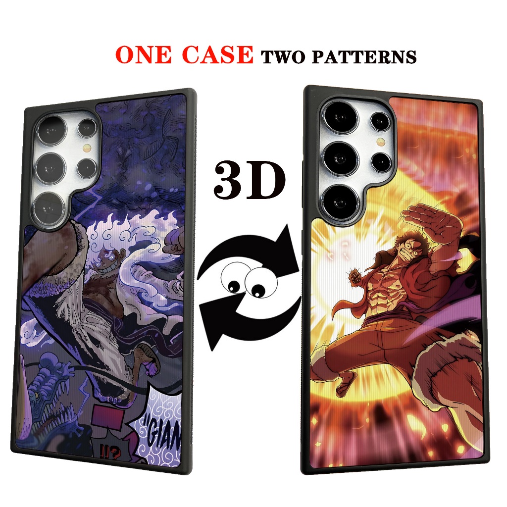 ONE PIECE Monkey D. Luffy เคส Samsung Galaxy S25 S24 Ultra S22 S23 Ultra Plus + Case รูปแบบใหม่ น่าสนใจ เขย่า แปลงรูปแบบ รูปแบบ HD ป้องกันการตก เคส