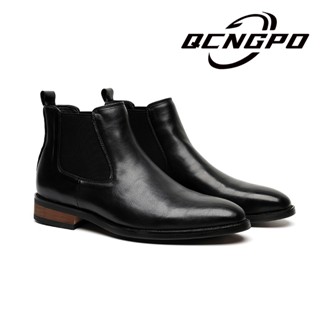 รองเท้าบูทหนัง ข้อสั้น ข้อสั้น พิมพ์ลาย สไตล์วินเทจ เรโทร สํ…