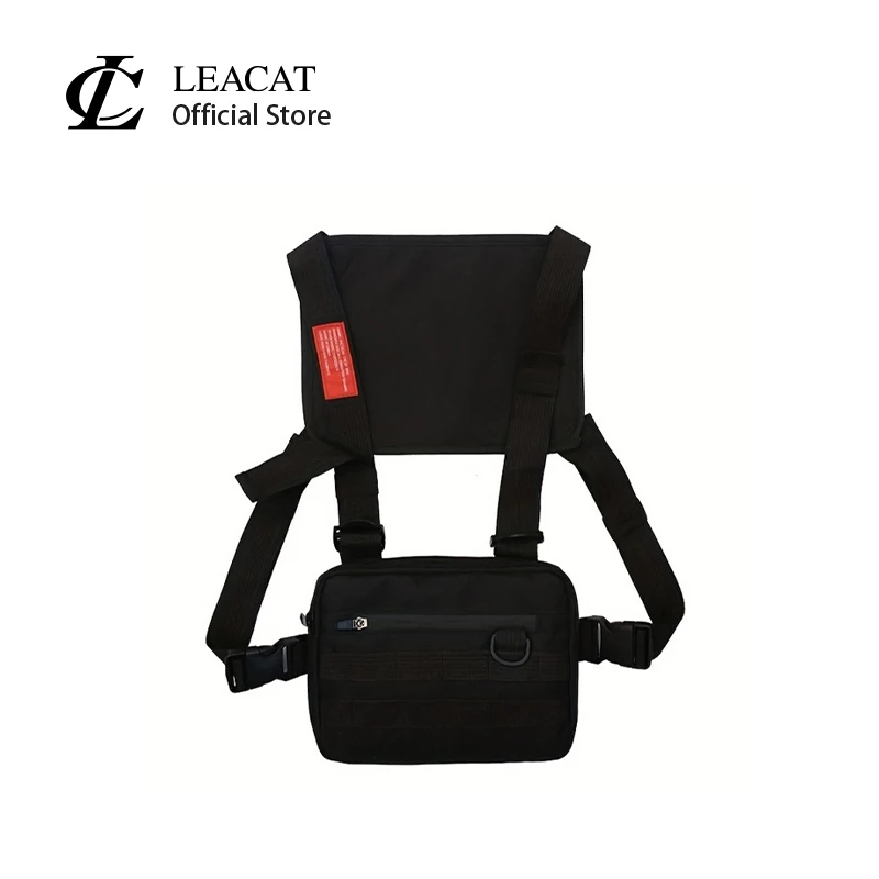 Leacat ใหม่ กระเป๋าคาดอกลําลอง คาดเอว ขนาดเล็ก สไตล์สตรีท ยุทธวิธี สําหรับผู้ชาย