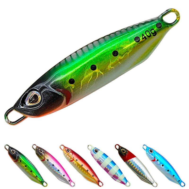 Metal Jig Lure Far casting 20g/30g/40g/60g Fast Jig Lure / Candy Jig / Light Jig / Flat Slider Jig /