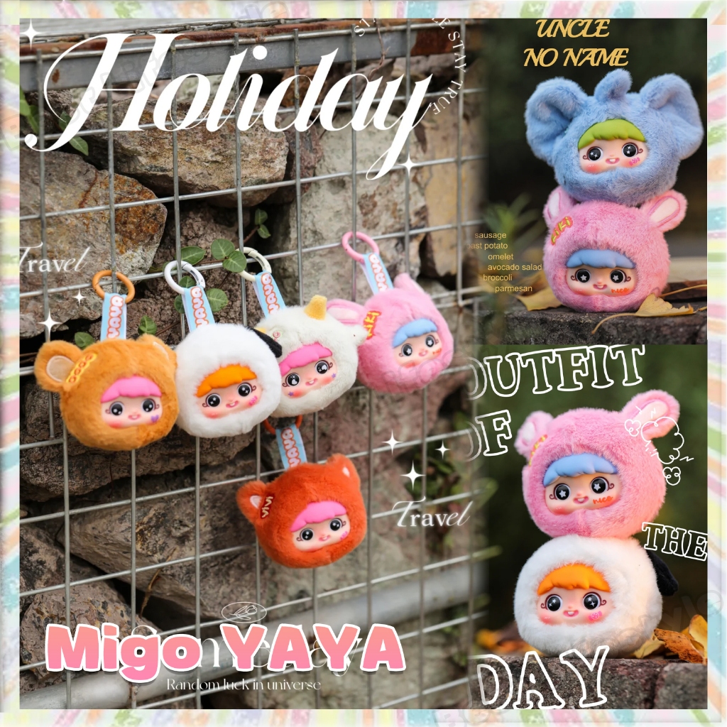 Migo YAYA ตุ๊กตาของเล่นตุ๊กตาน่ารัก Miniature Collectible Figurines ของเล่นสะสมอะนิเมะตุ๊กตารูปของเล่น unhcxeth