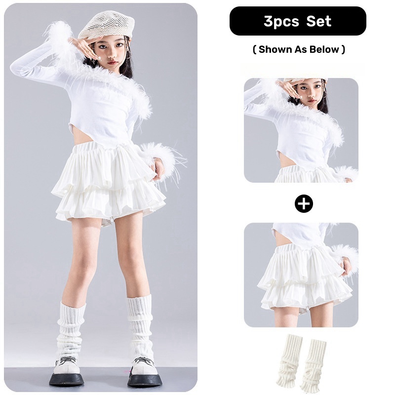 พร้อมส่ง ชุดเต้นแจ๊สสำหรับเด็ก / ชุดว่า รูปที่ 8