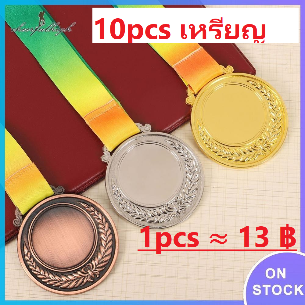 🚚 COD 🚚  10pcs  การประชุมกีฬา เหรียญรางวัล 1st 2nd 3rd  2 นิ้ว ป้ายรางวัลเหรียญรางวัล สีทอง สีเงิน สีบรอนซ์ สําหรับเด็ก