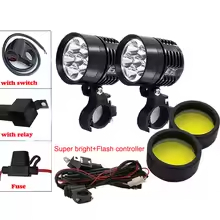 L6X LED DIY ไฟหน้ารถจักรยานยนต์หลอดไฟรถจักรยานยนต์กันน้ํา Fo 8000LM Moto Spotlight สําหรับ BMW R1200