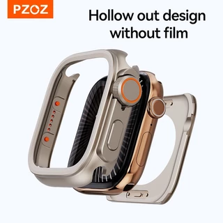 PZOZ สําหรับ Apple Watch Series 11/10/9 8 & 7 4/5/6/se ultra 49 มม.46 มม.45 มม.44 มม.กรณีอัพเกรด, Hard PC + กรณีโลหะพร้อม Protector
