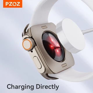 PZOZ สําหรับ Apple Watch Series 11/10/9 8 & 7 4/5/6/se ultra 49 มม.46 มม.45 มม.44 มม.กรณีอัพเกรด, Hard PC + กรณีโลหะพร้อม Protector