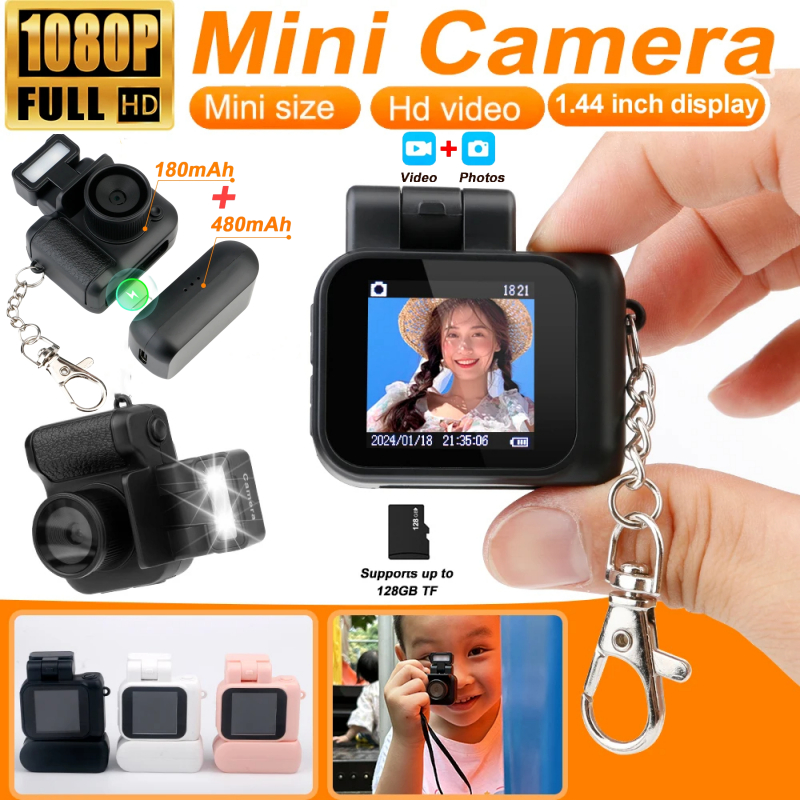 Y4000 HD1080P Mini Digital Camera Portable Pocket Cam พร้อมแสงแฟลชแบตเตอรี่ Dock Photo Video DV DVR 
