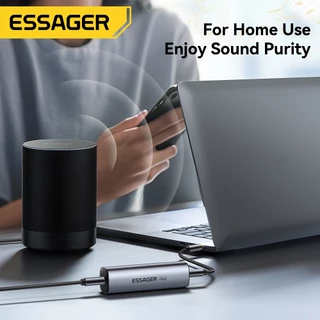 Essager 3.5MM AUX Audio Ground Isolator สําหรับคุณภาพเสียงที่ได้รับการปรับปรุงและลดเสียงรบกวน