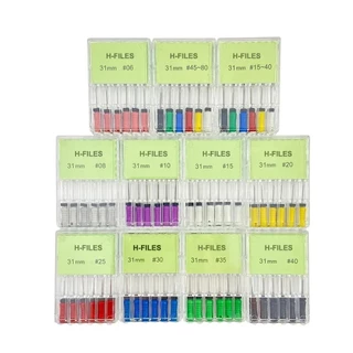 Niceden ทันตกรรม endo ไฟล์ H ไฟล์ 6 ชิ้น/แพ็ค 21/25 มม. ทันตกรรม Endodontics