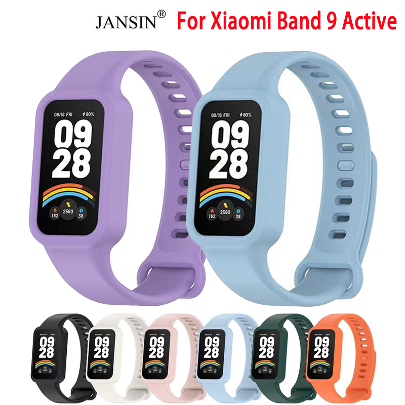 สําหรับ สาย Xiaomi Band 9 Active สายนาฬิกาข้อมือซิลิโคนสําหรับ xiaomi band 9active สาย