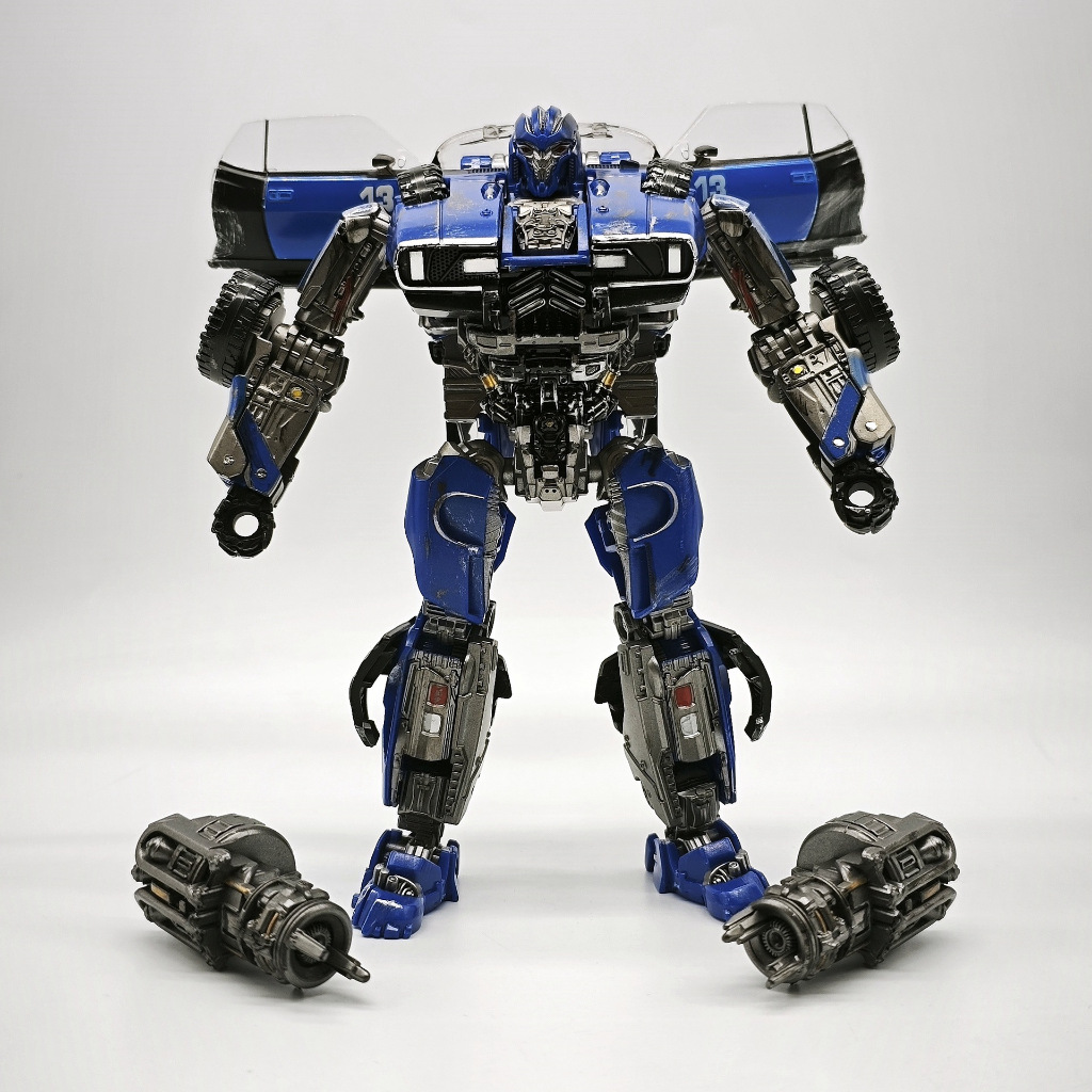 ใหม่ Transformation ของเล่น Baiwei TW1033 Blue Warrior Movie Edition Bouncing Ball TW-1033 รถหุ่นยนต์ของเล่นรุ่น