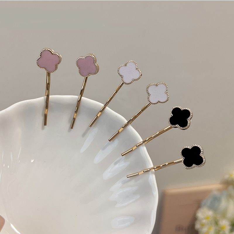 วันหนึ่ง กิ๊บติดผมแฟชั่นเกาหลีโคลเวอร์สี่ใบของขวัญวันเกิด