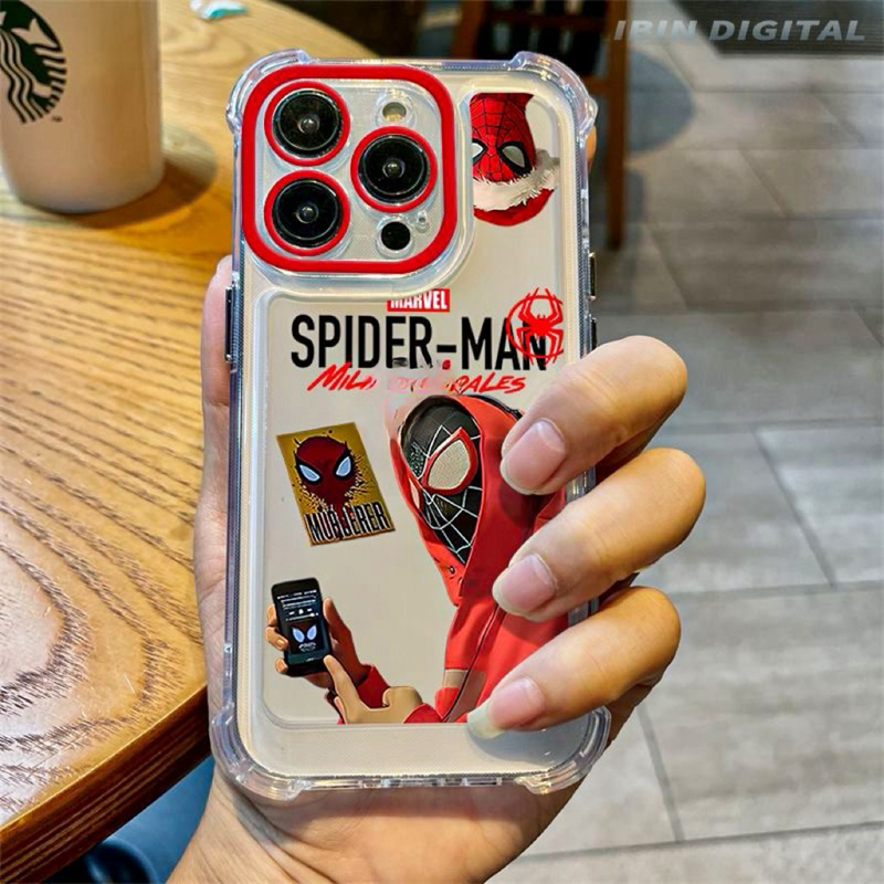 เคส Samsung A32 5G A34 5G A35 5G A54 5G A55 5G A73 5G A02S เคสซิลิโคนแมงมุมฮีโร่สี่มุม