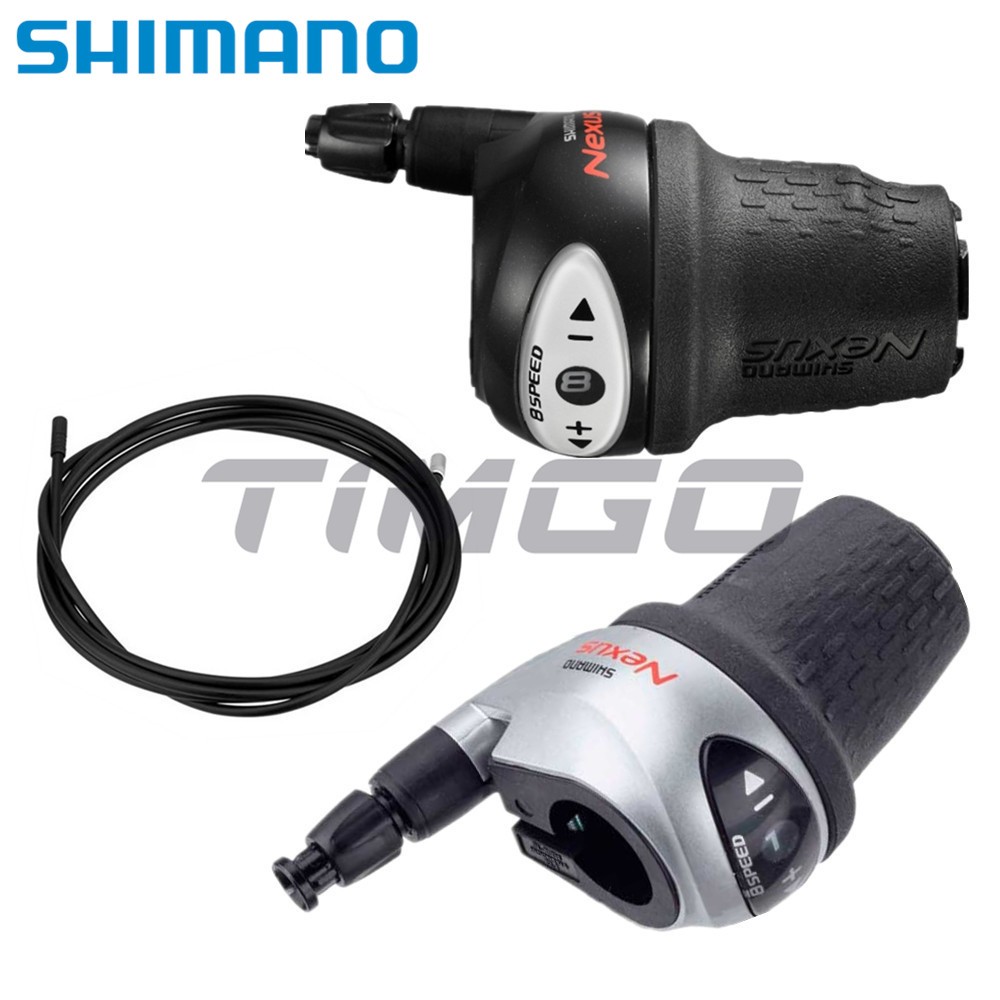 Shimano Nexus SL-8S31 8 Speed Twist Revo Shifter สําหรับเกียร์ภายใน Hub สีดํา/เงินขวาเท่านั้น