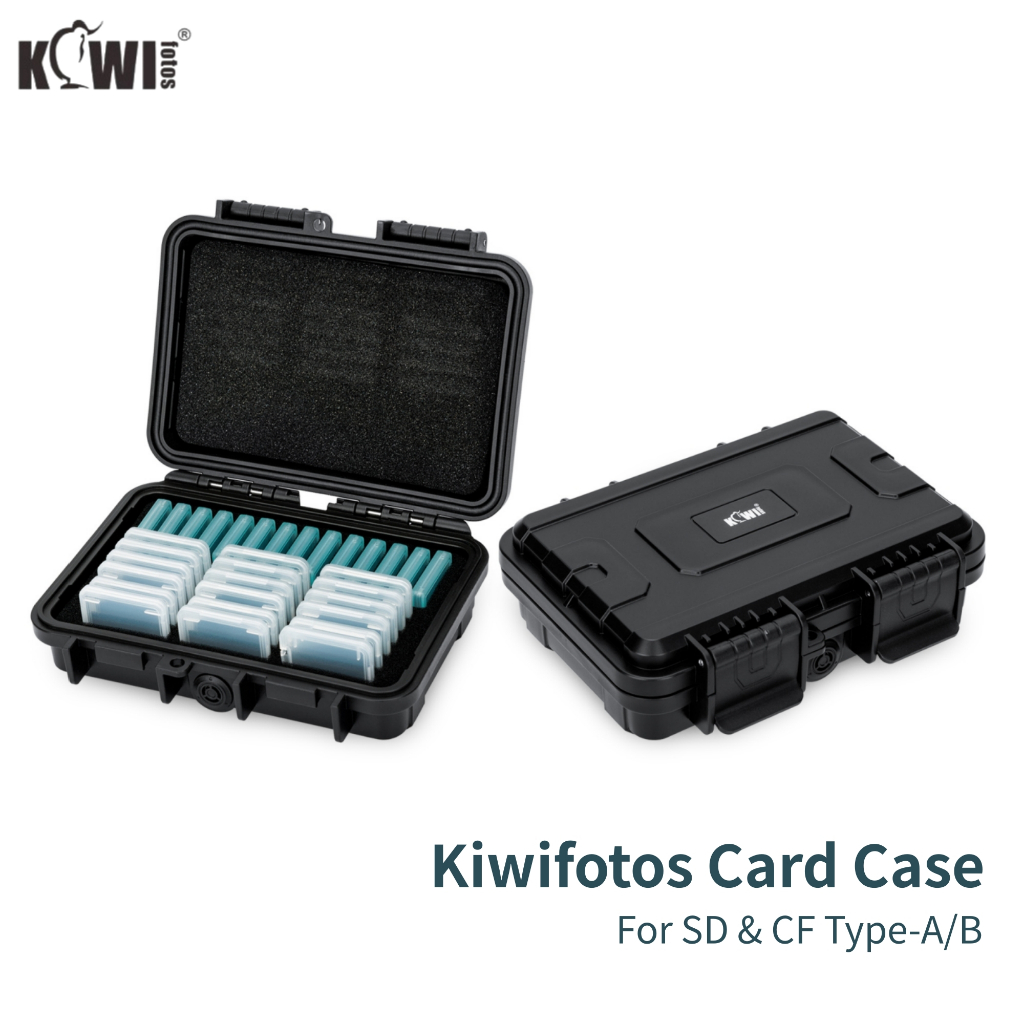 Kiwifotos การ์ดหน่วยความจําสําหรับ CFexpress Type-A CF Type-B SD XQD, 32/22 ช่องกันน้ําการ์ด Protect