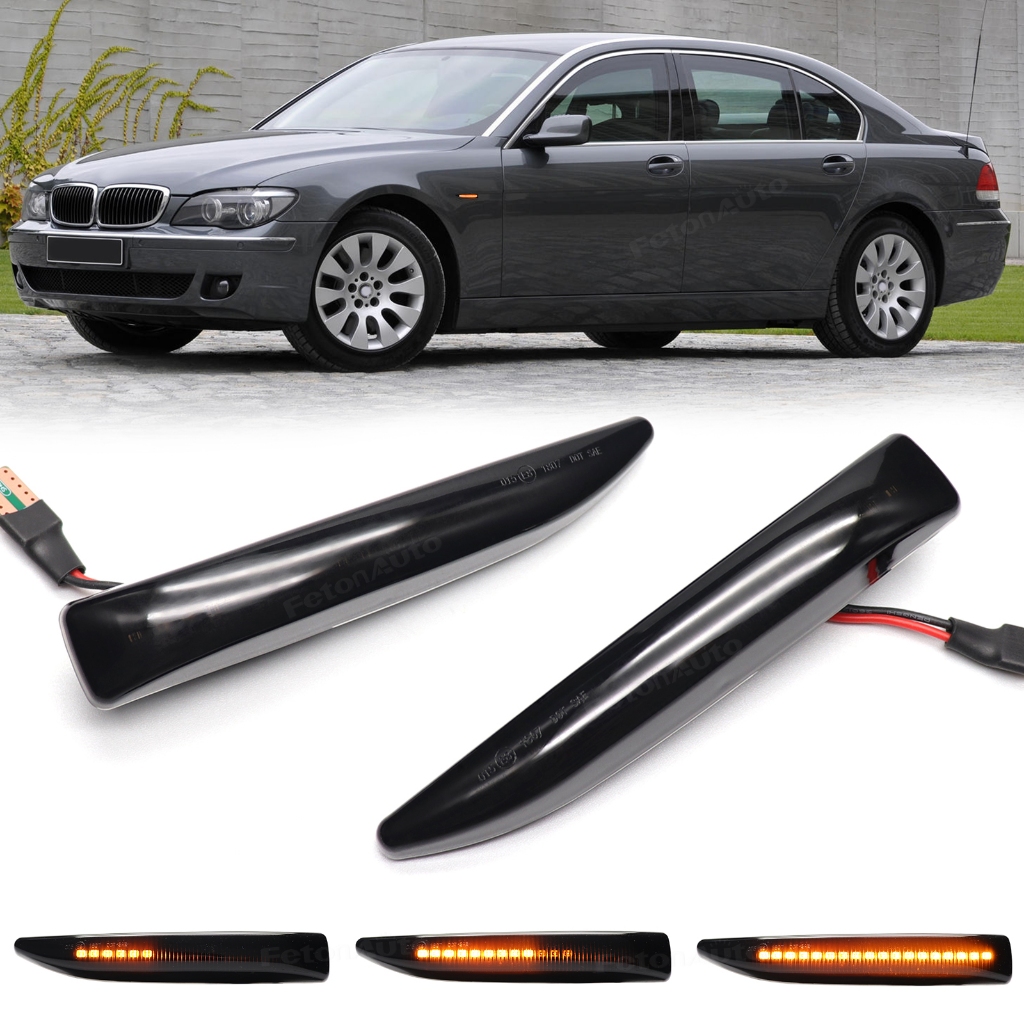 หลอดไฟเลี้ยวไดนามิก Led สําหรับ BMW 7 Series E65 E66 E67 E68 2001- 2006 2007 2008 2 ชิ้น