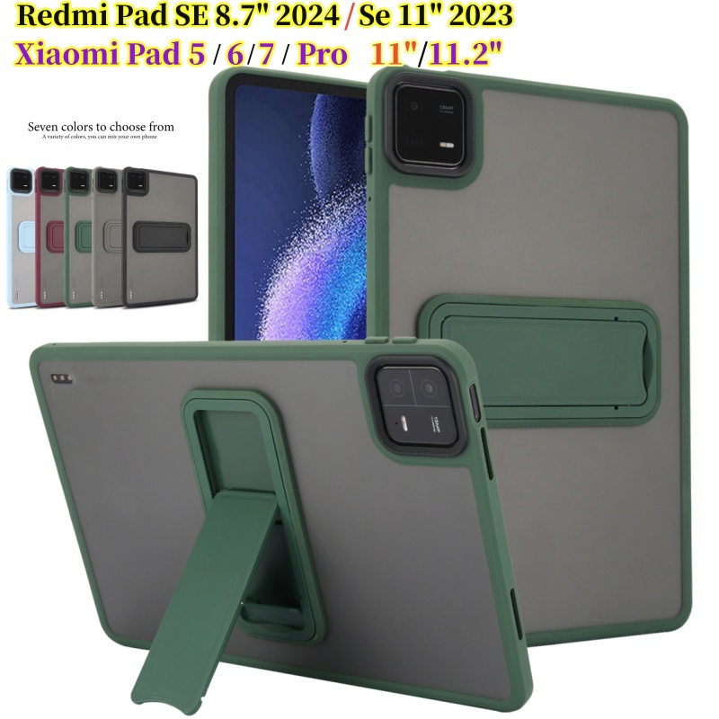 สําหรับredmi Pad Se 8.7 2024 Se 11 "2023 กรณีกลับMatteโปร่งใสสําหรับXiaomi Mi Pad 5 5 Pro 6 6pro 7 7