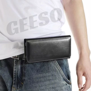 GEESO Mobile Phone Bag ซองหนังใส่มือถือ ใส่โทรศัพท์ คาดเอว เหน็บเอว ร้อยเข็มขัด