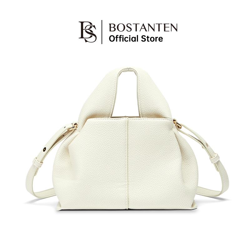 [Clearance] BOSTANTEN กระเป๋าผู้หญิงหัวเข็มขัดลายลิ้นจี่ ดีไซน์เรียบง่าย มัลติฟังก์ชั่น แฟชั่นสะพายไหล่