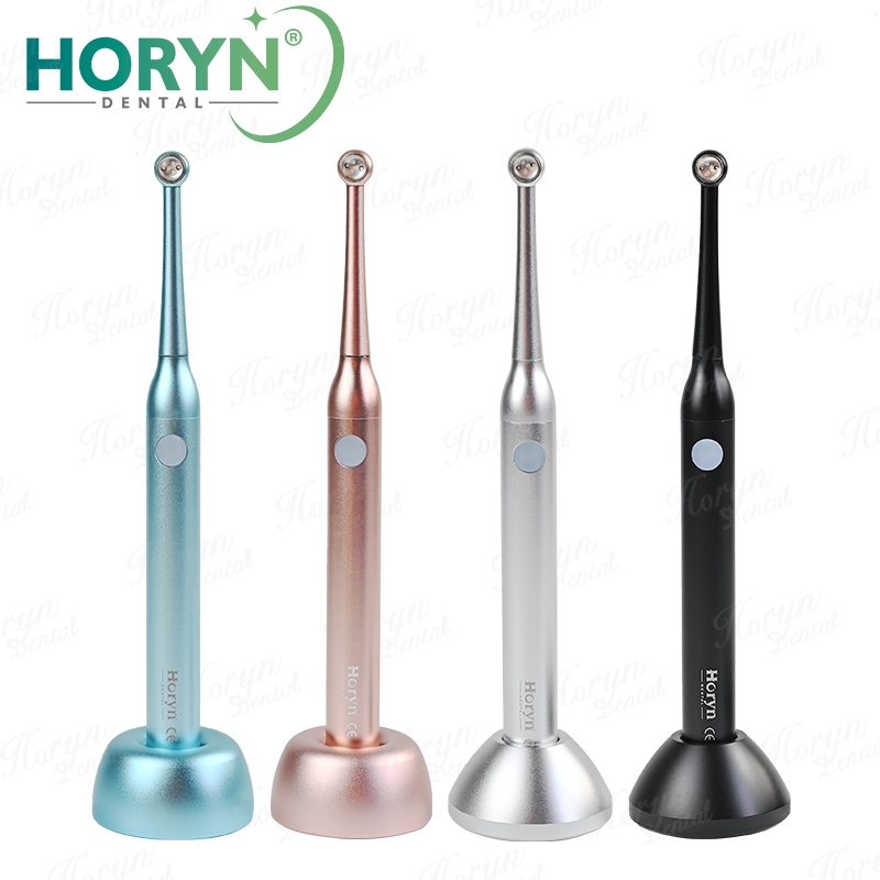 Horyn ทันตกรรมไร้สาย LED Cure Light โคมไฟ 1 วินาทีบ่มเครื่องมือทันตแพทย์สเปกตรัมกว้างกําลังสูง