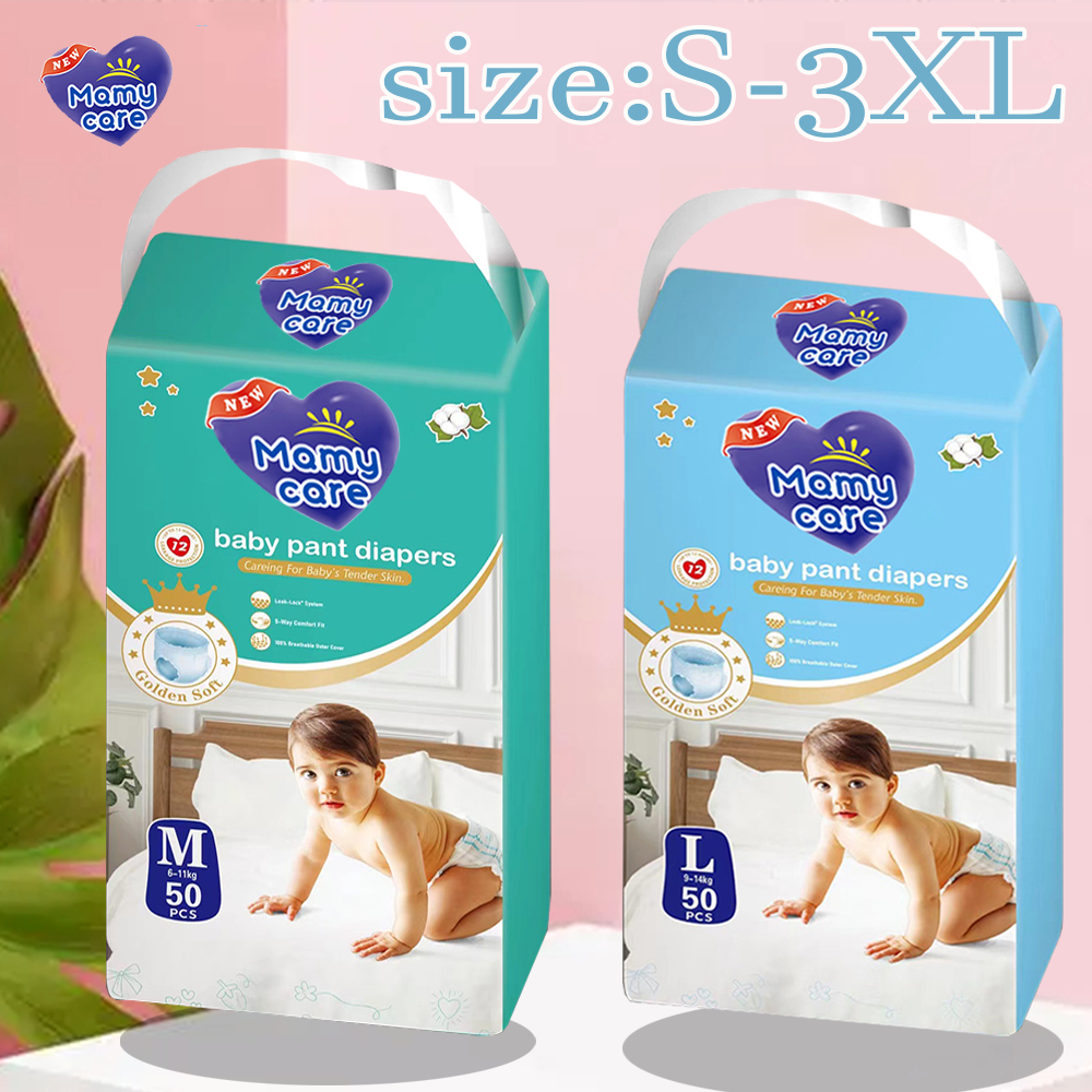 แพ็คเดี่ยว MAMYCARE กางเกงผ้าอ้อม Size NB-4XL นุ่ม บางเบา ใส่สบาย ผ้าอ้อม มีโลเทปม้วนทิ้ง