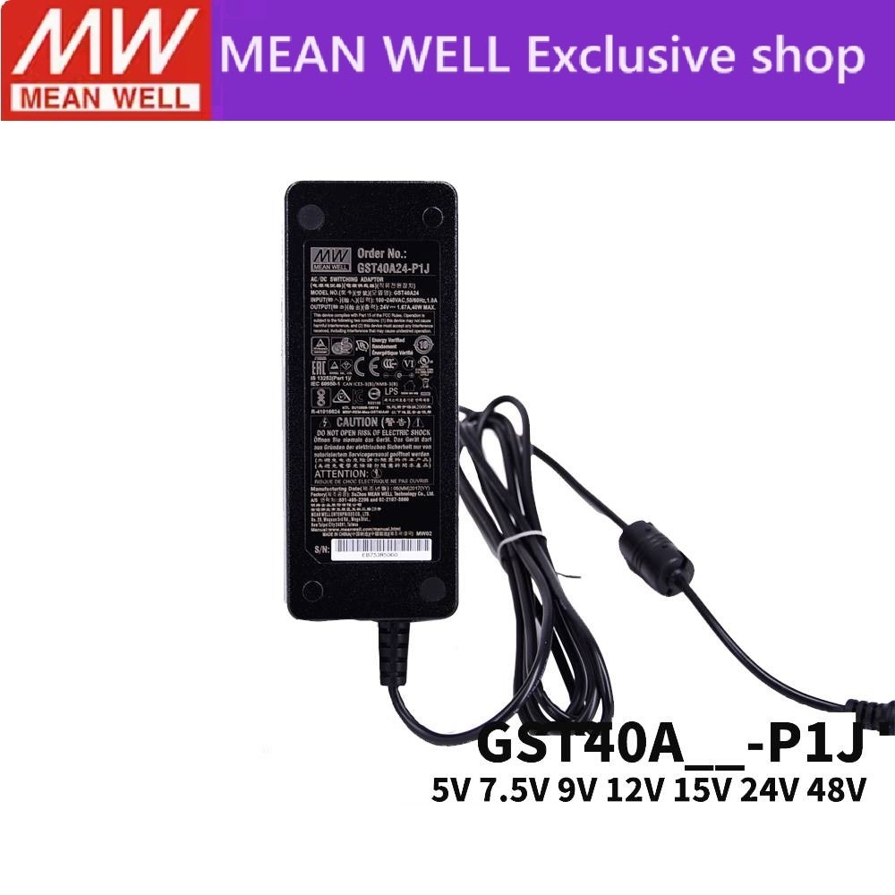 MEAN WELL Switching power supply GST40A05-P1J GST40A12-P1J GST40A15-P1J GST40A24-P1J GST40A48-P1J 40