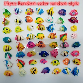 เครื่องประดับตกแต่งตู้ปลาเขตร้อน10ชิ้น,ตุ๊กตาปลาเทียมลอยน้ํา,เครื่องประดับปลาเคลื่อนไหวเหมือนจริงสําหรับพิพิธภัณฑ์สัตว์น้ํา