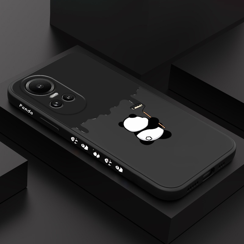 เคสโทรศัพท์สําหรับoppo Reno 10Pro 10 8Z 8 Pro 8T T Z 7Z 6 5 Pro Plus 5G 4GสีPanda Creative Design Co