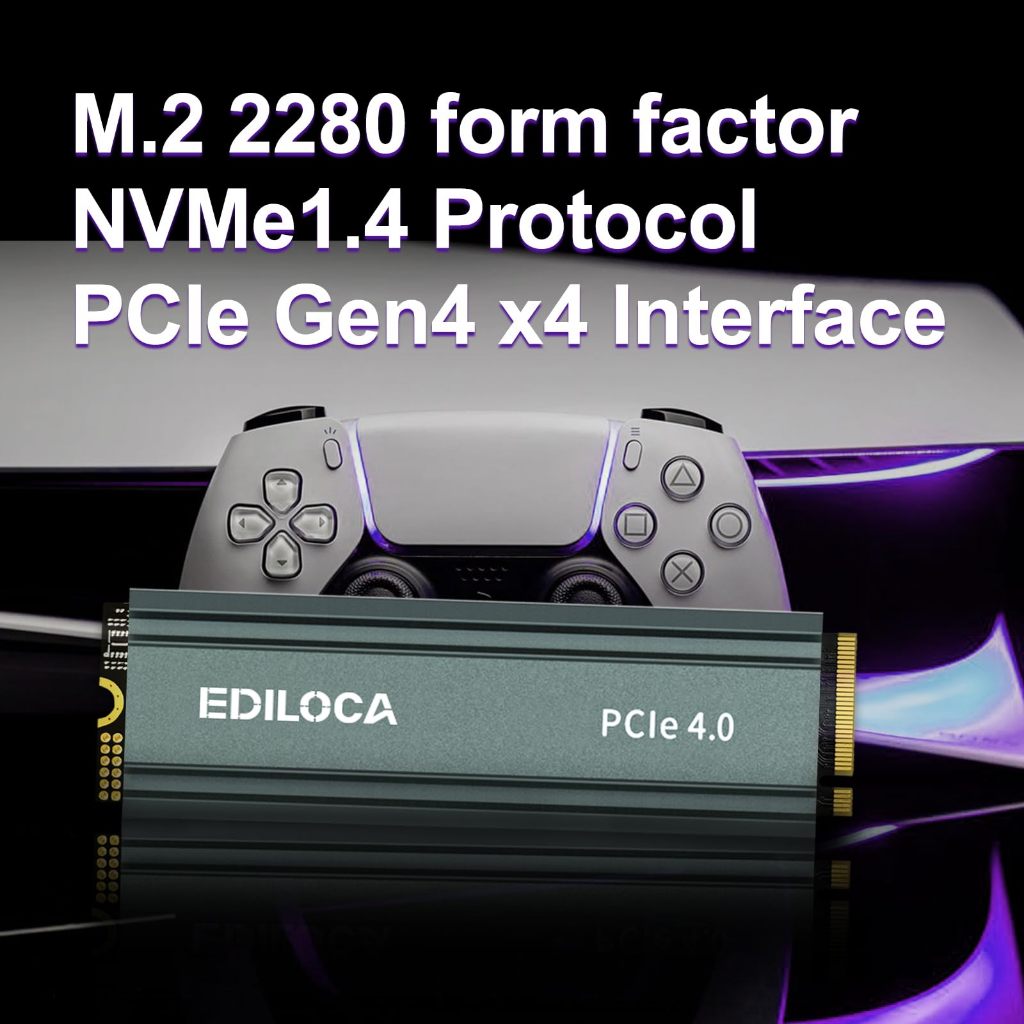 Ediloca EN760 NVMe PCIe Gen 4x4 M.2 2280 SSD 1TB 2TB 4TB สำหรับ Laptop และ PC Read 5000MB/s Write 4500MB/s