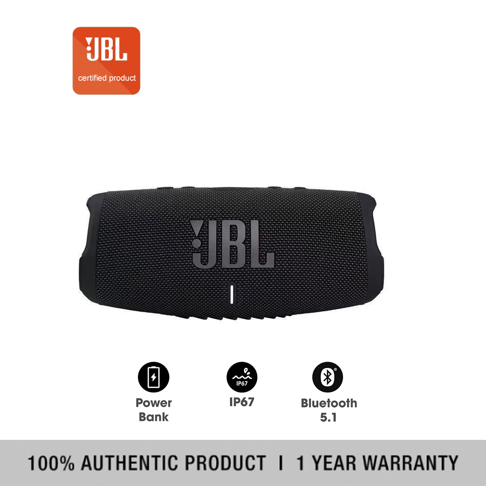 ของแท้ ส่งไว JBL Charge 5 ลำโพงบลูทูธแบบพกพามี Power Bank ในตัว กันน้ำระดับ IP67 ใช้งานนานสูงสุด 20 ชั่วโมง