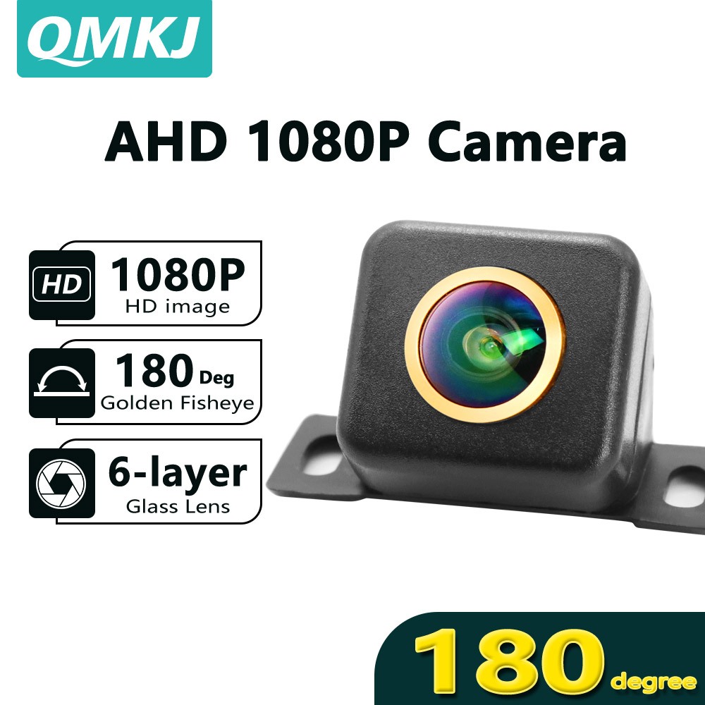 180 องศา Fisheye 4K AHD 1080P Night Vision รถย้อนกลับ Rearview AHD กล้องที่จอดรถกันน้ํา AHD ภาพรถ Ca
