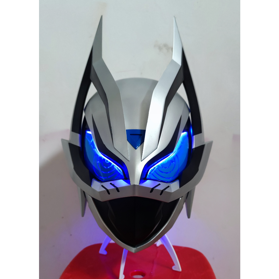 หมวกกันน็อค Kamen Rider MK9 Extreme Fox Silver Fox ที่กําหนดเอง 1: 1 สินค้าสําเร็จรูปสามารถสวมใส่ cospaly