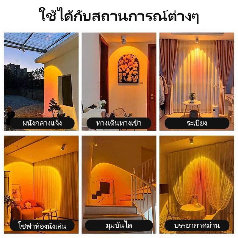 ไฟตกแต่งบรรยากาศโรแมนติกไฟพระอาทิตย์ตกไฟทางเดิน นํา สปอตไลท์ไฟดาวน์ไลท์ร้านขายเสื้อผ้าแสงร้านกาแฟแสงในครัวเรือน - รูปที่ 6