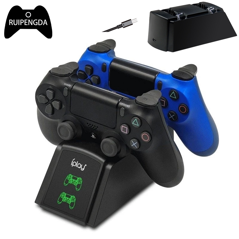 Ruipengda Controller Base Charger สําหรับ Sony Playstation 4 PS4/PS4 Pro/PS4 Ultra-Thin Controller ฐ