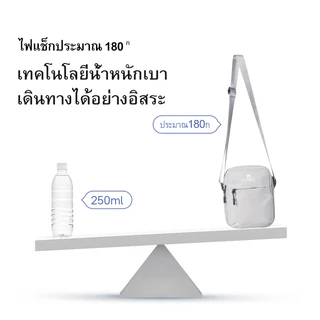 CAMEL CROWN กระเป๋าสะพาย 2.3L กระเป๋าสะพายข้างสีดํา, กระเป๋าเก็บของลําลอง