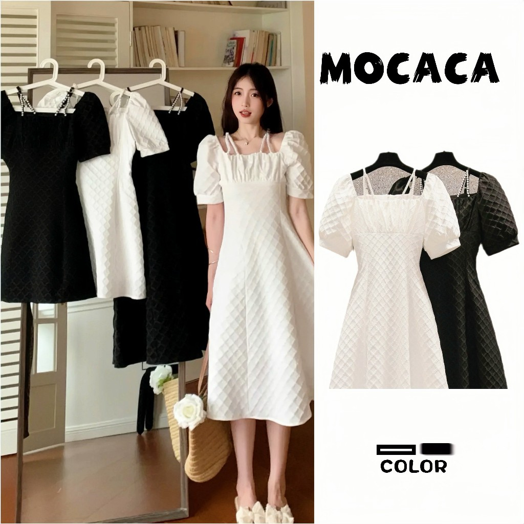 MOCACA โมคาก้า เดรสสีขาว ชุดกิจกรรม ชุดแต่งงาน ชุดเจ้าหญิง