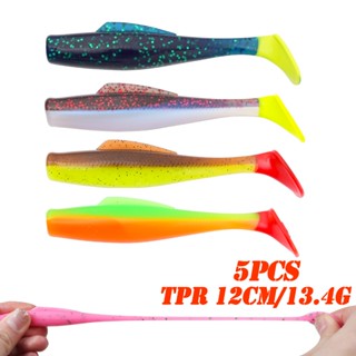 ใหม่! 5pcs TPR ลอยเหยื่ออ่อน 12 ซม.4.7 Fishing Lure พลาสติกอ…
