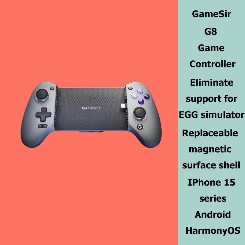 Gamesir G8 โทรศัพท์มือถือ Gamepad Hall Effect ตัวควบคุมเกมสําหรับ iPhone 15 Android โทรศัพท์มือถือ C