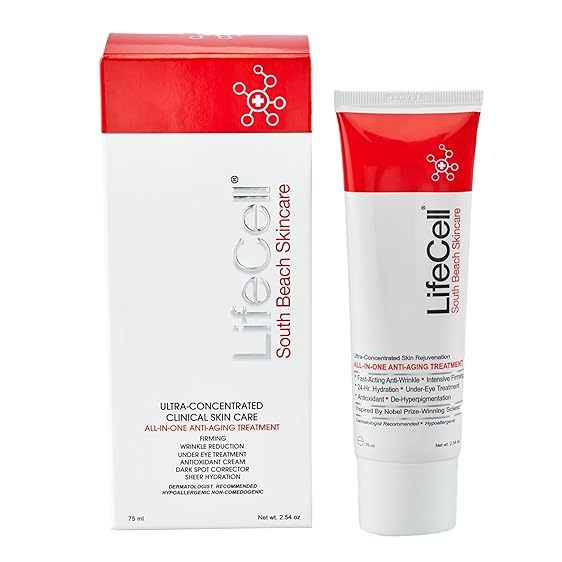 Lifecell South Beach Skincare: All In One Anti-Aging Treatment 2.54 ออนซ์